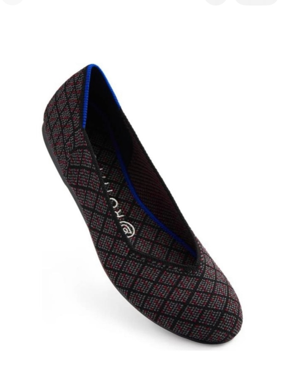 Rothy’s Round Toe Charcoal Tweed Flats Rare Size 10